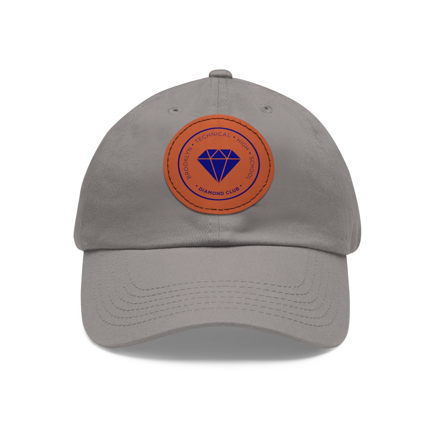 Diamond Club Logo - Hat With Circular Leather Patch - Navy