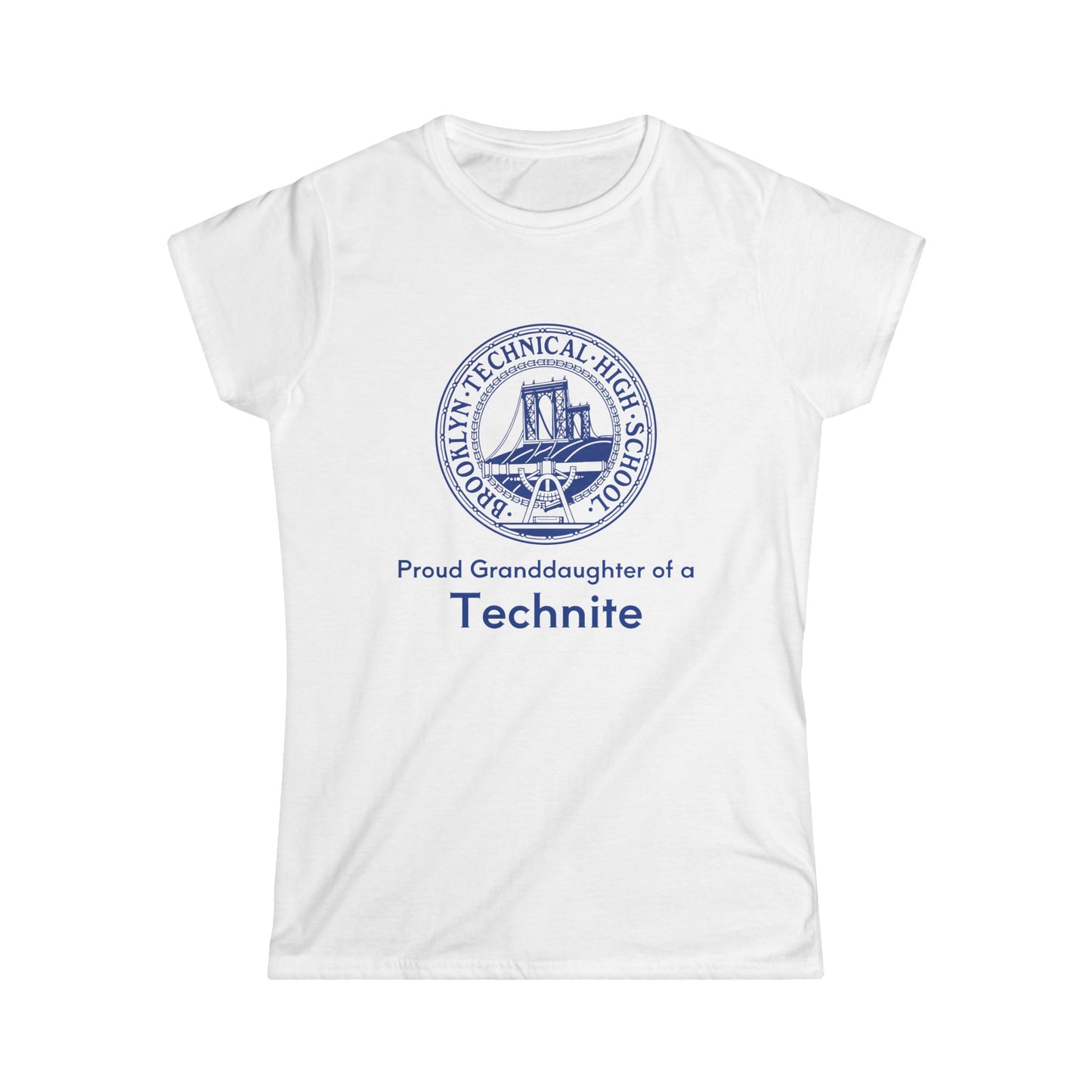 Family - Proud Granddaughter Of A Technite - Ladies Softstyle T-Shirt