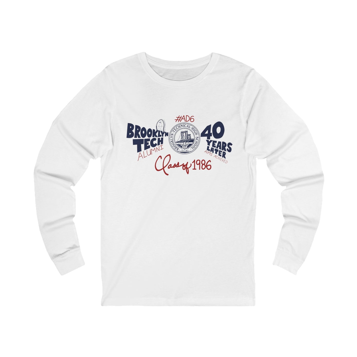 Class of 1986 Commemorative Long Sleeve Jersey T-Shirt