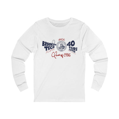 Class of 1986 Commemorative Long Sleeve Jersey T-Shirt