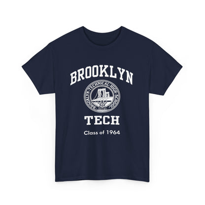 Classic Tech Seal With Brooklyn Tech - Men's Heavy Cotton T-Shirt - Class Of 1964