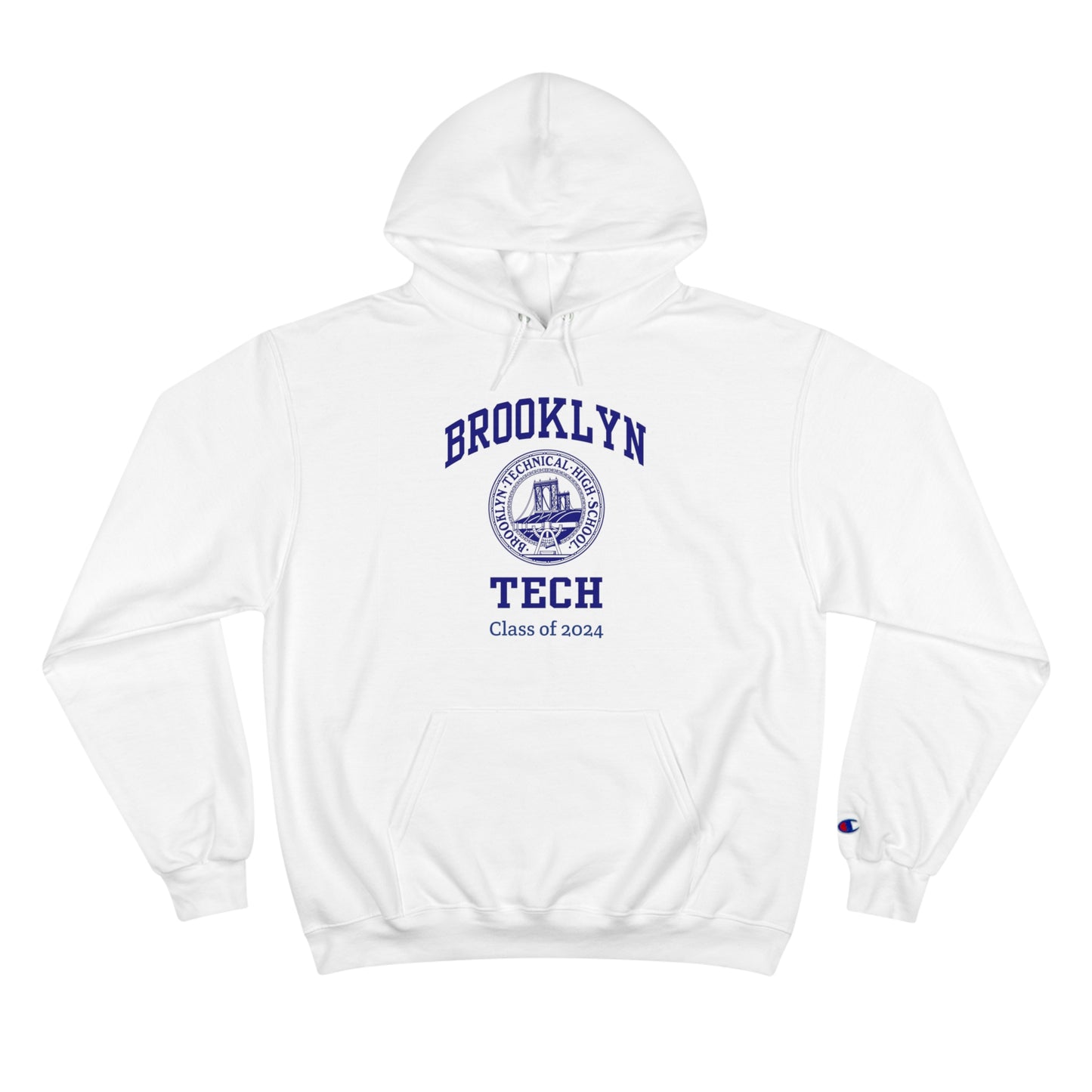 Brooklyn Tech With Classic Logo - Champion Hoodie - Class Of 2024