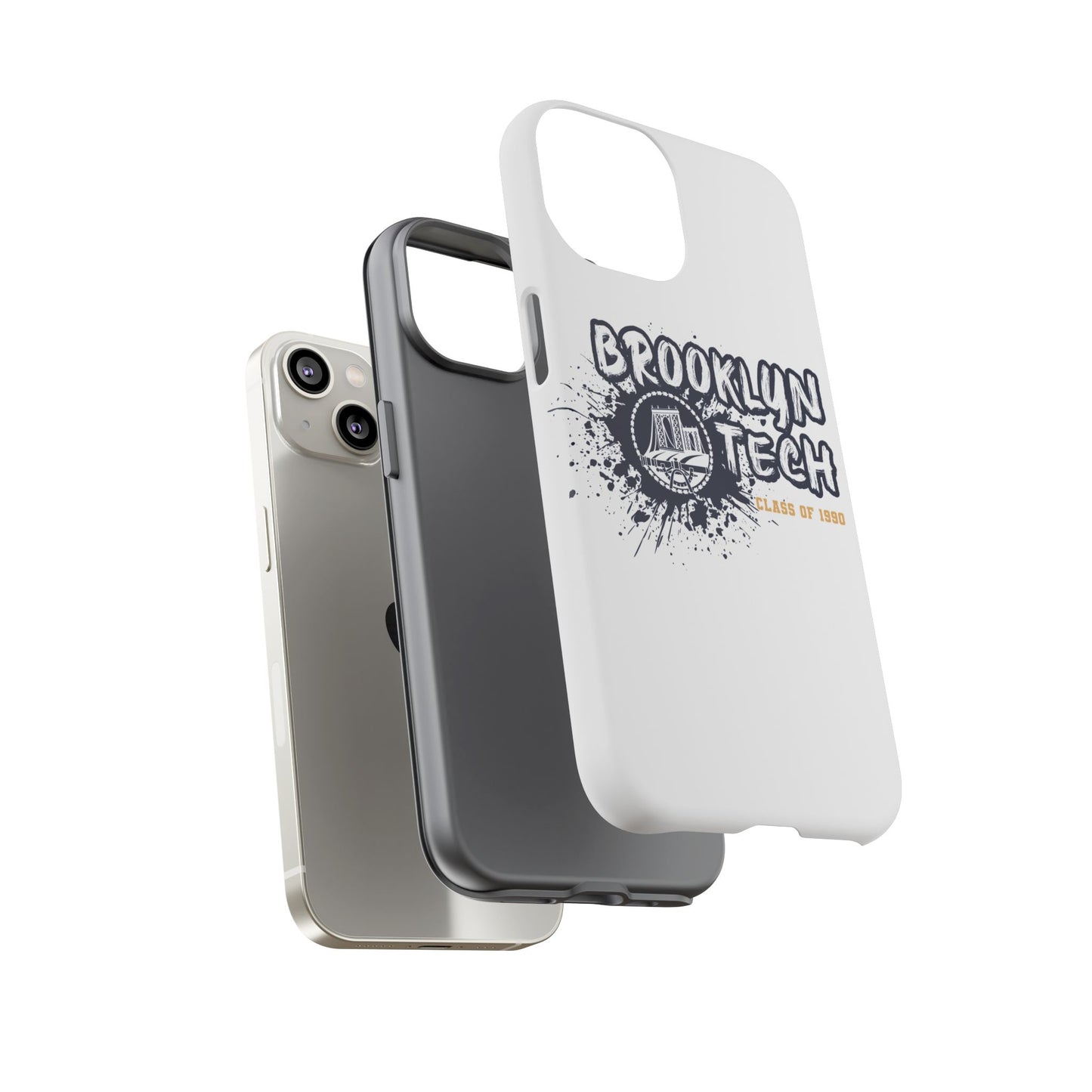 Class of 1990 Commemorative Tough Cases - iPhone Only - Gold font on White background