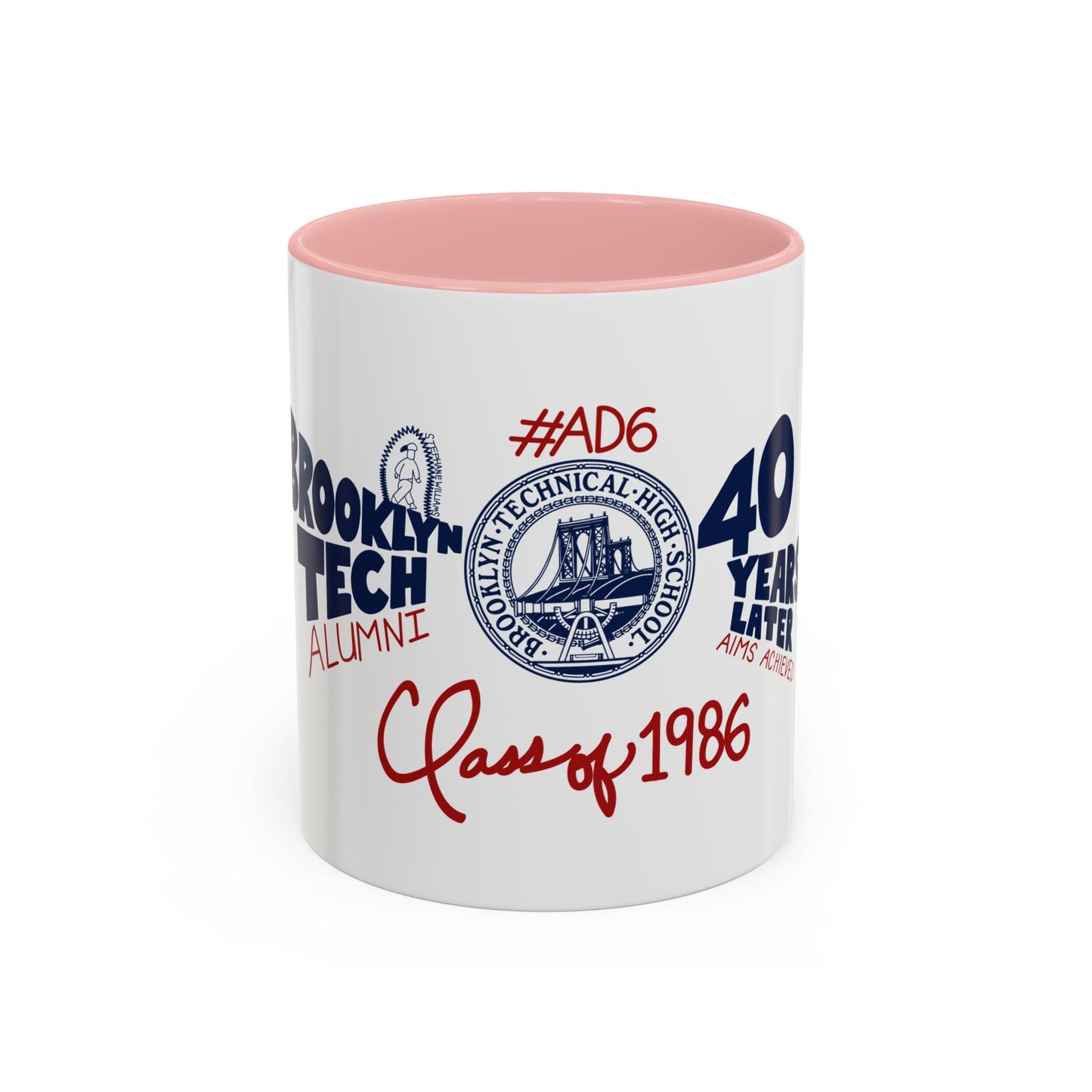 Class of 1986 Coffee Mug with navy handle (11oz, 15oz)