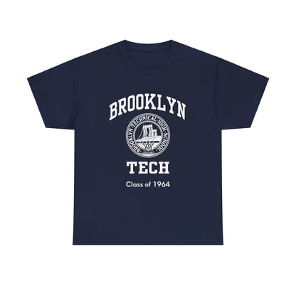 Classic Tech Seal With Brooklyn Tech - Men's Heavy Cotton T-Shirt - Class Of 1964