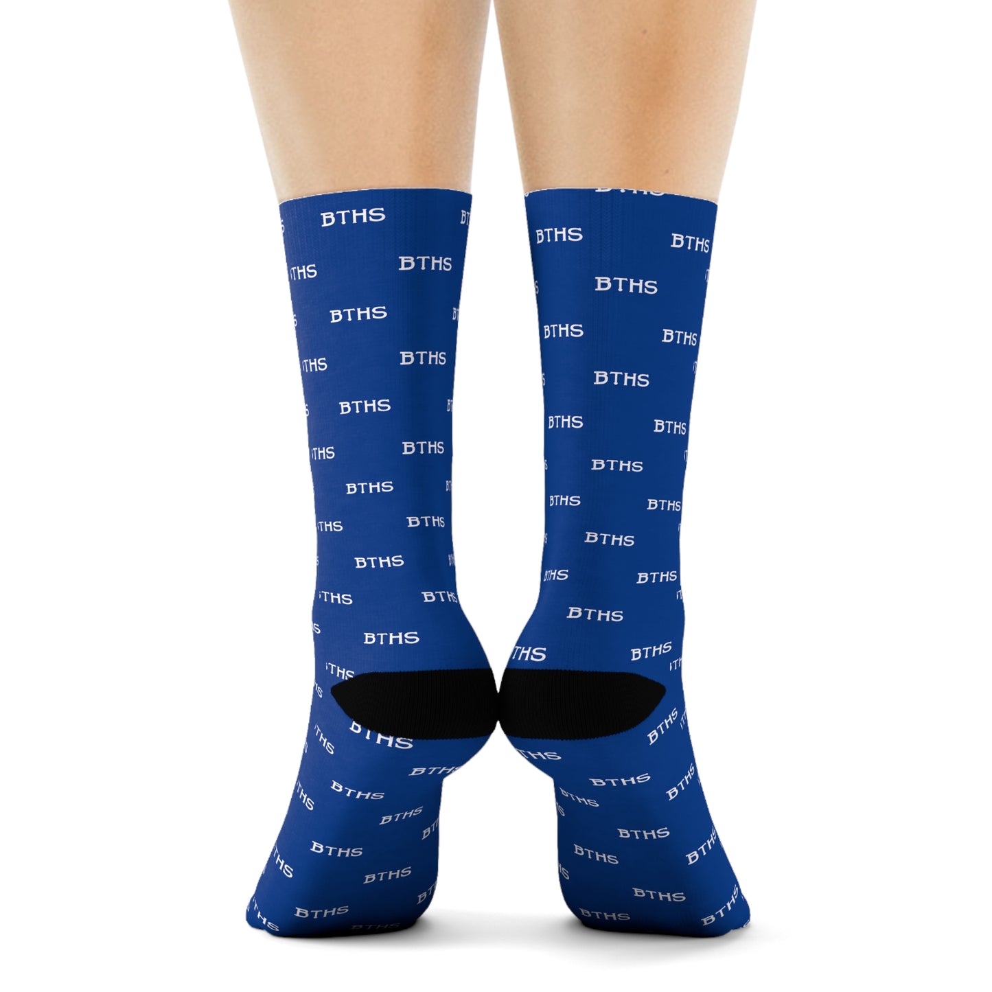 BTHS Crew Socks — Custom 'BTHS' Pattern School Spirit Socks