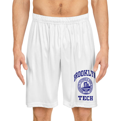 Classic Tech Logo - Basketball Shorts - White