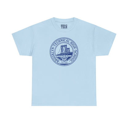 Classic Tech Logo - Blue Graphic - Men's Heavy Cotton Tee