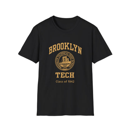 Class of 1942 - Classic Logo with Brooklyn Tech - Gildan Softstyle T-Shirt