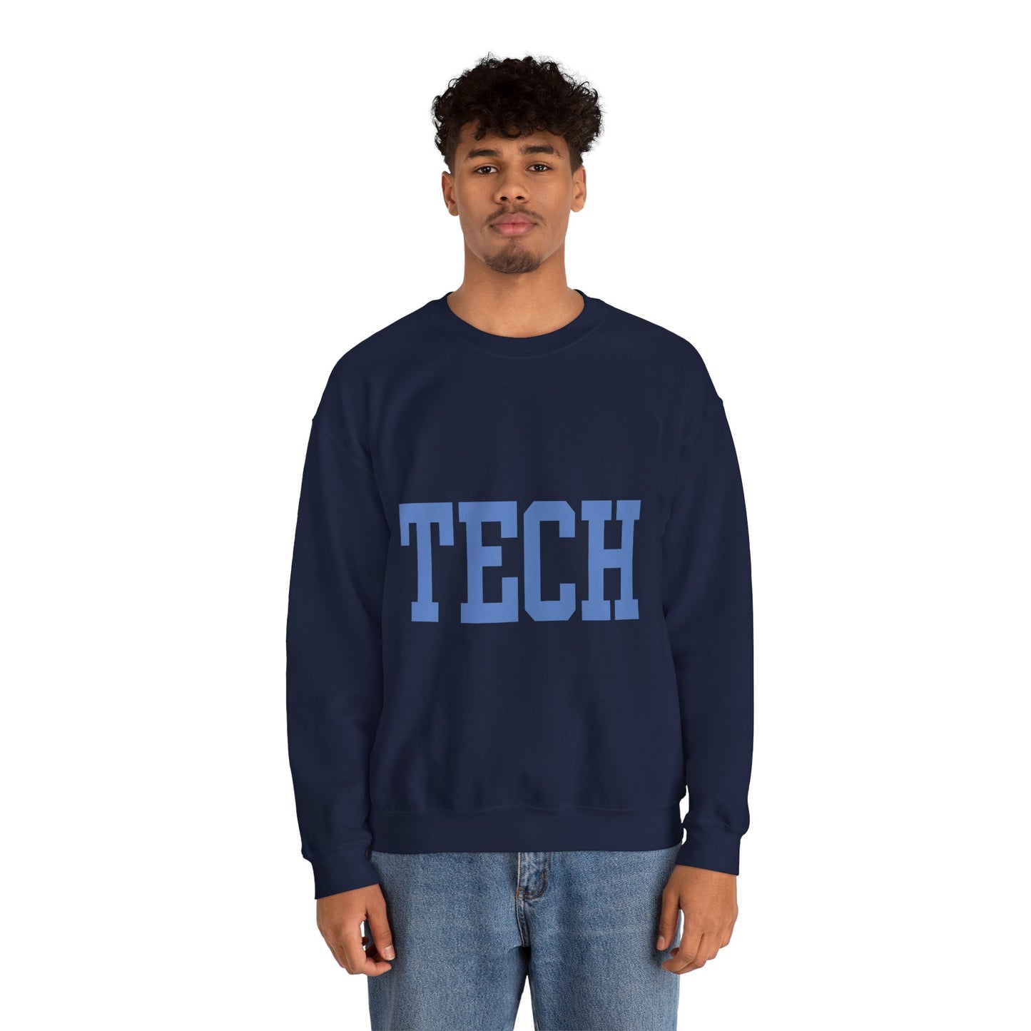 Tech - Classic Font - Men's Heavy Blend Crewneck Sweatshirt