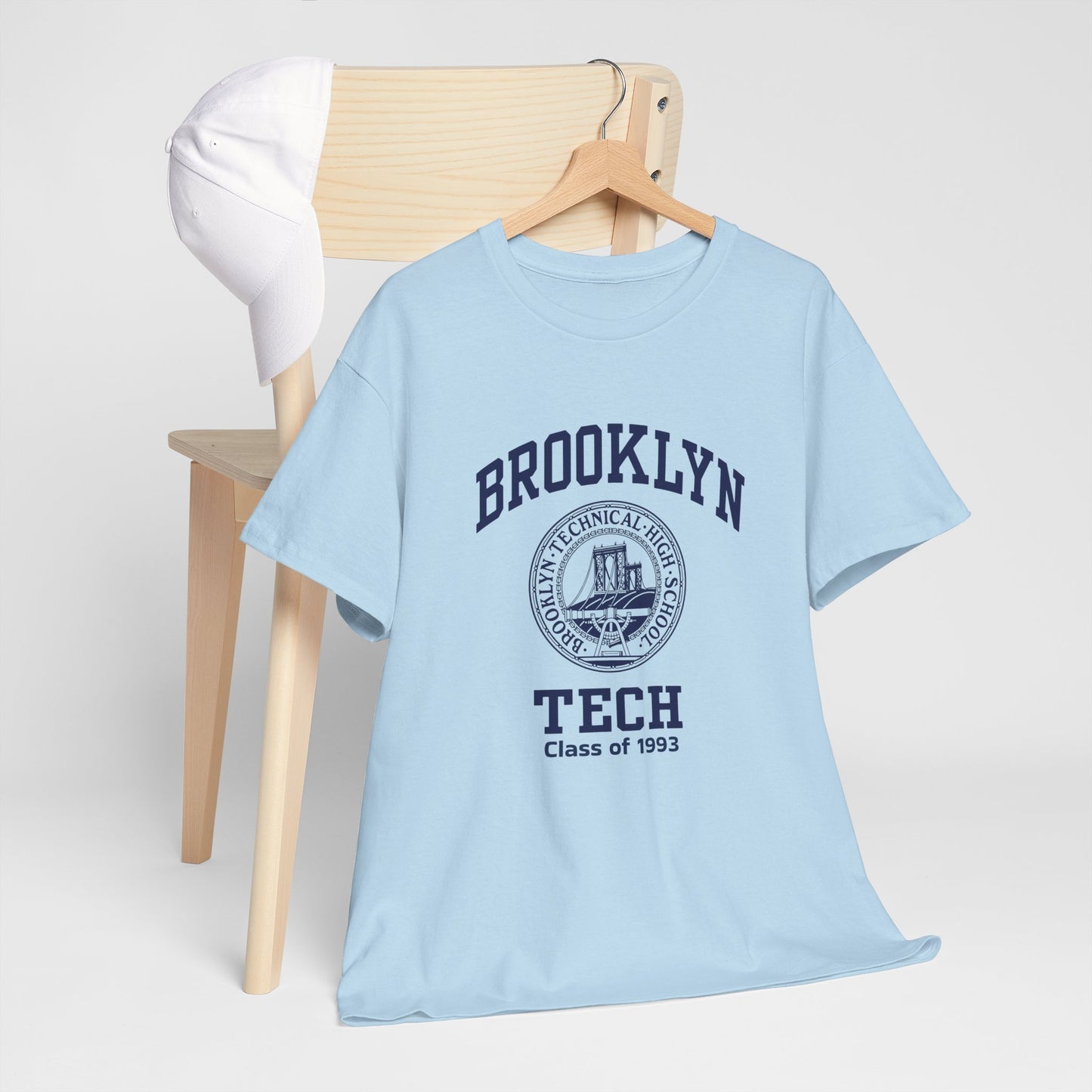 Brooklyn Tech Classic Logo - Men's Heavy Cotton T-Shirt - Class of 1993