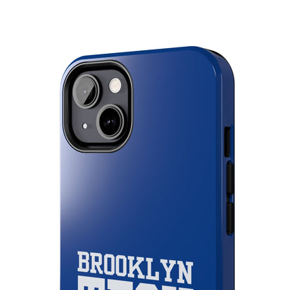 Brooklyn Tech Class Of 1985 Tough Phone Case - Navy-Blue With White Graphics