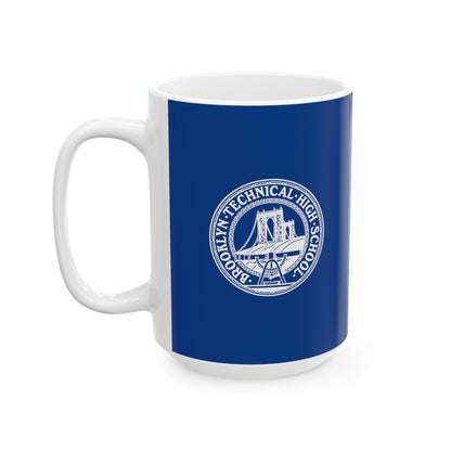 Tech Building - Ceramic Mug, (11oz, 15oz) - Navy