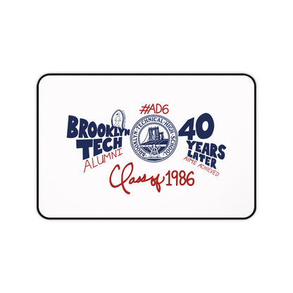 Class of 1986 40th Reunion Desk Mat - Navy logo