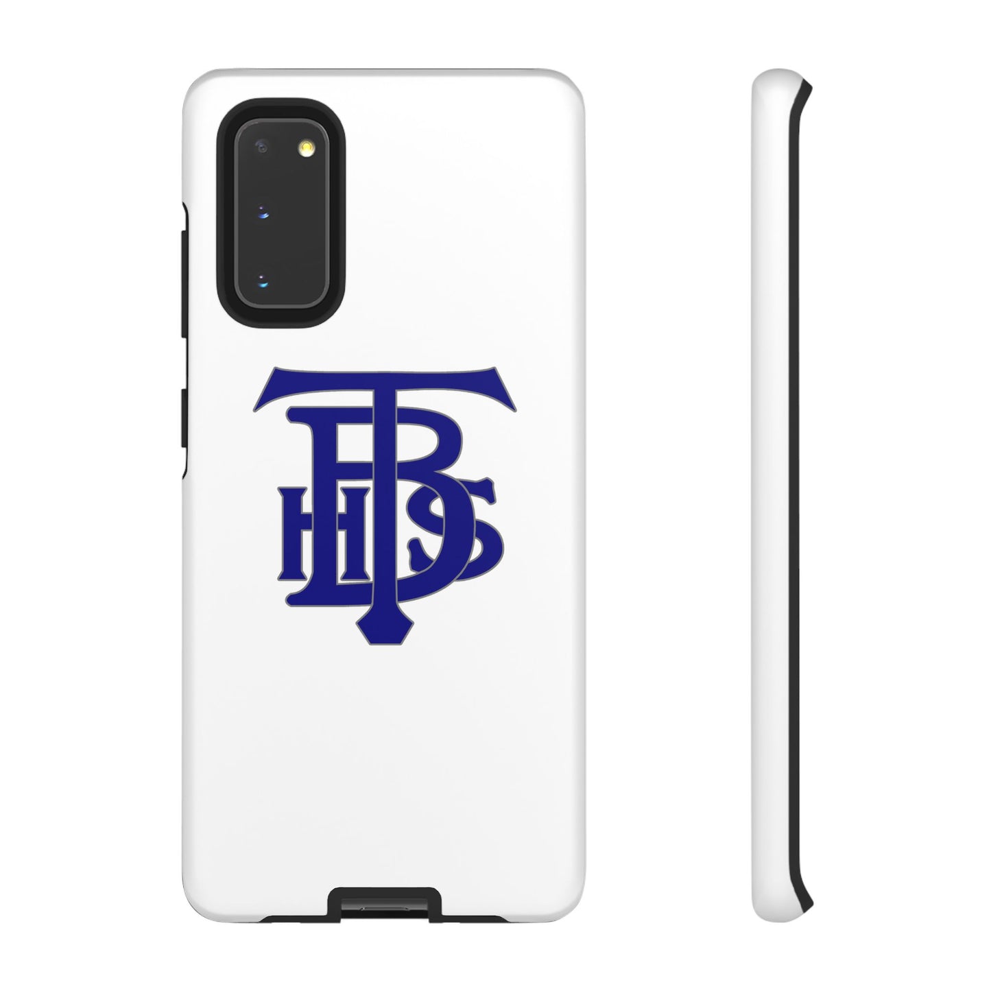 Stacked Logo - Tough Phone Cases - White