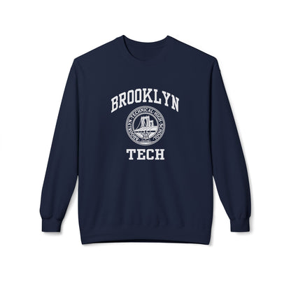 Brooklyn Tech Classic Logo - Men's Midweight Softstyle Fleece Crewneck Sweatshirt