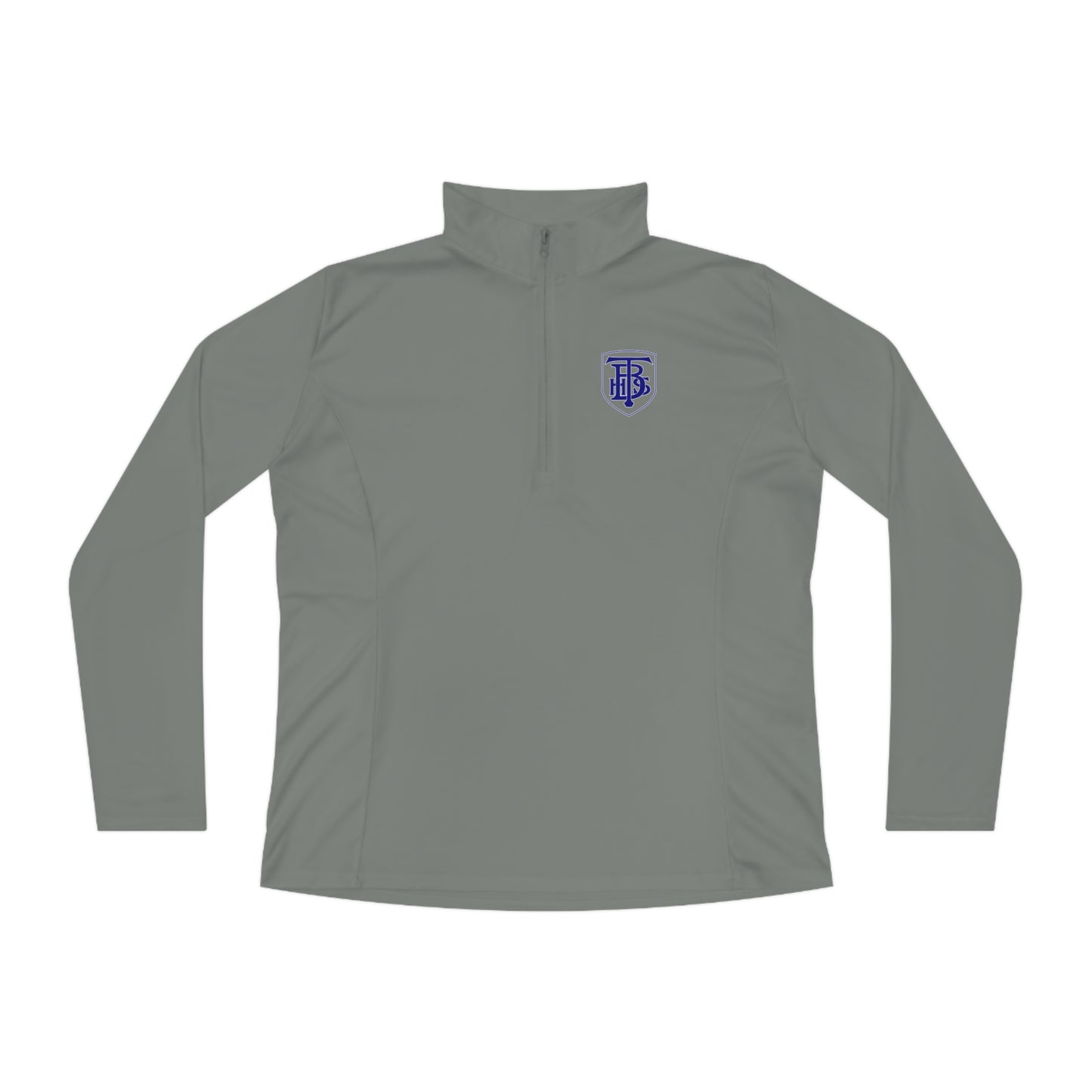 Stacked Tech Logo - Ladies Quarter-Zip Pullover