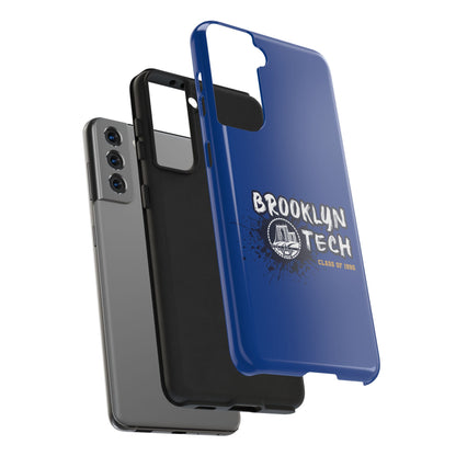 Class Of 1990 Commemorative Tough Phone Cases - Gold Font With Dark Blue Background