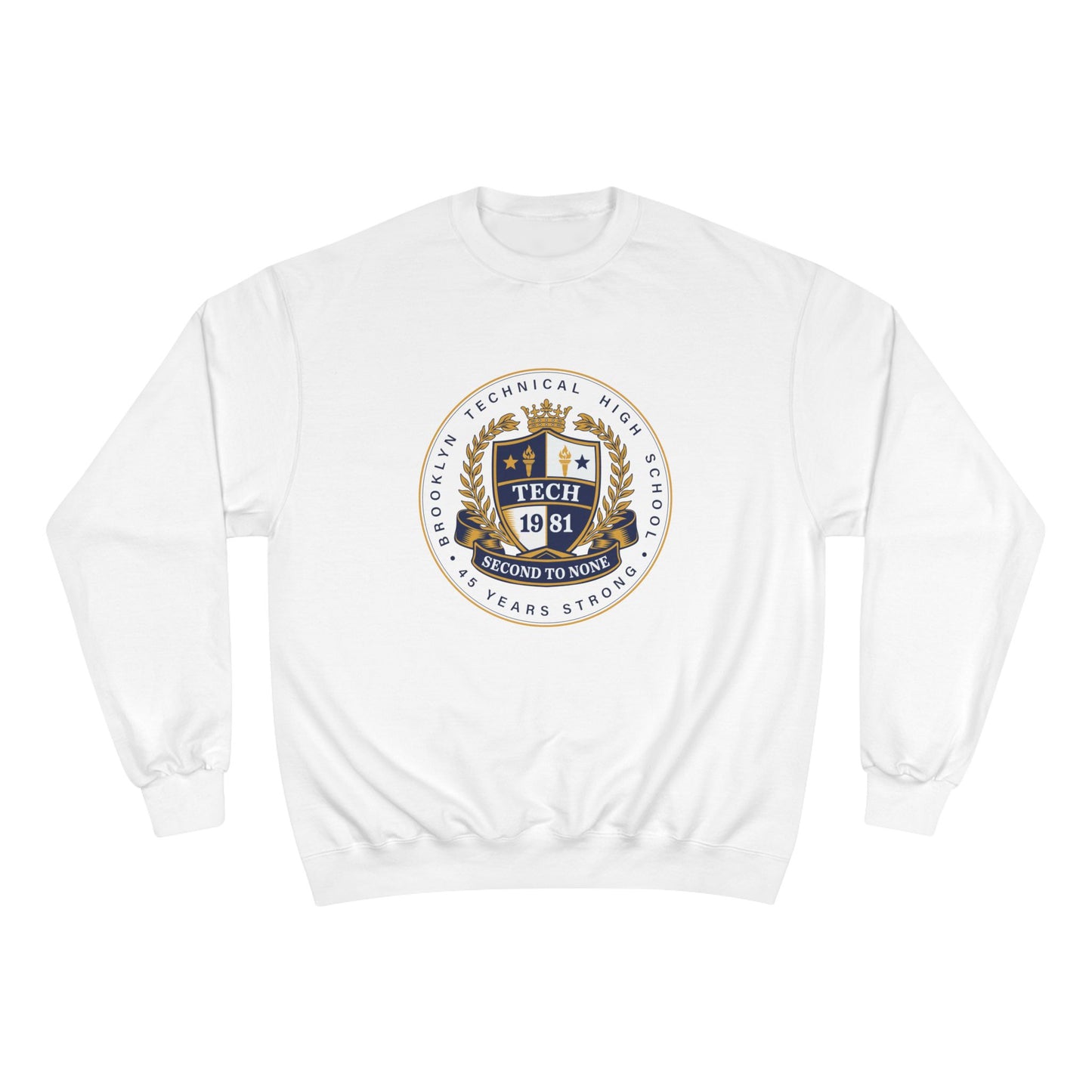 Class of 1981 Champion Crewneck Sweatshirt - Navy Blue Logo