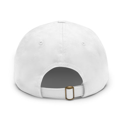 Stacked Tech Logo - Hat With Rectangular Leather Patch