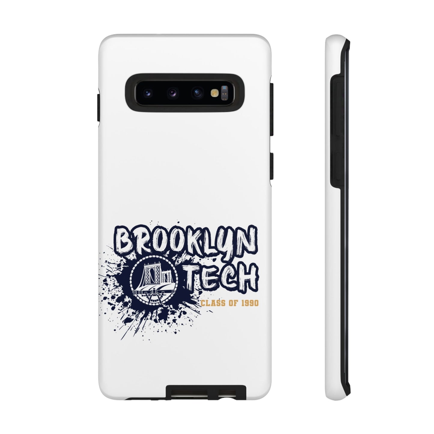 Class Of 1990 Commemorative Tough Cases - Apple & Samsung Only - Gold Font On White Background