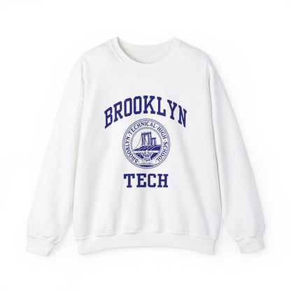 Classic Tech Seal With Brooklyn Tech - Men's Heavy Blend Crewneck Sweatshirt