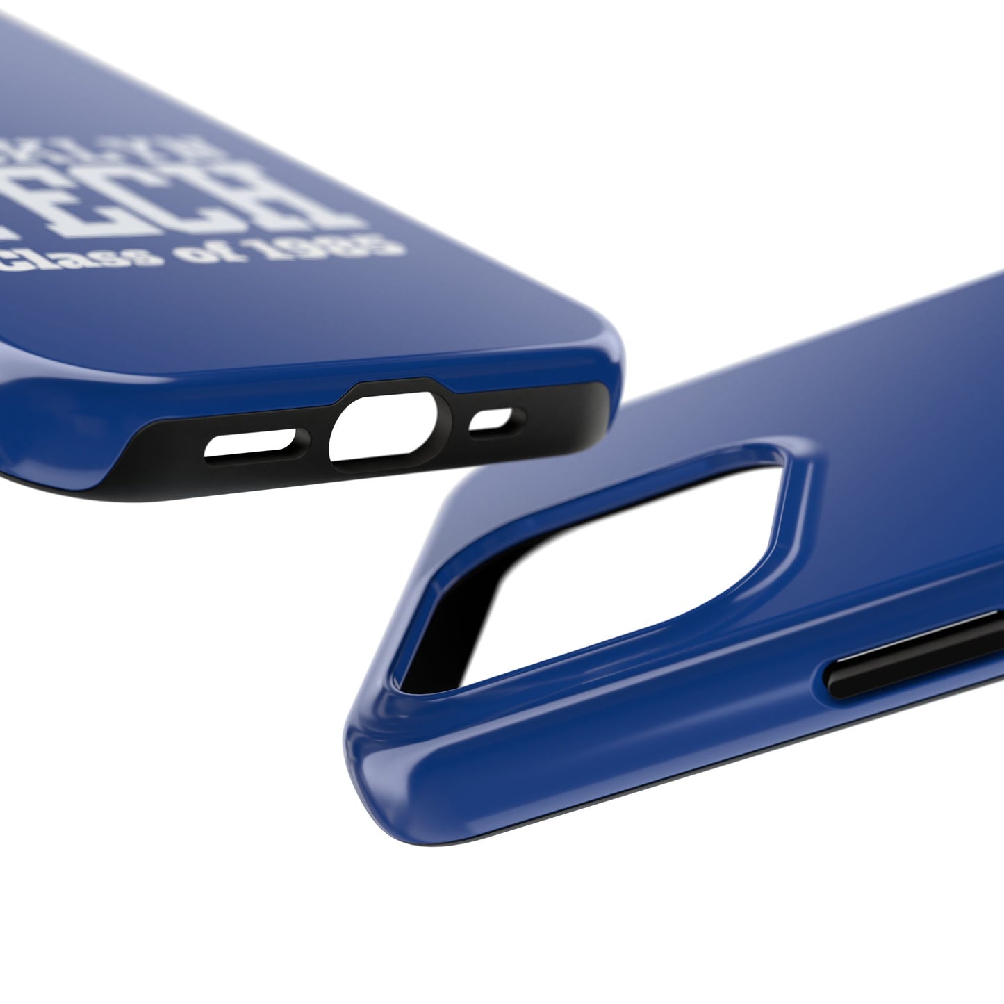 Brooklyn Tech Class Of 1985 Tough Phone Case - Navy-Blue With White Graphics