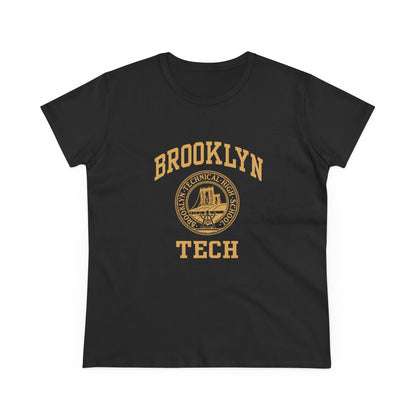 Classic Tech Logo - Ladies Midweight Cotton T-Shirt