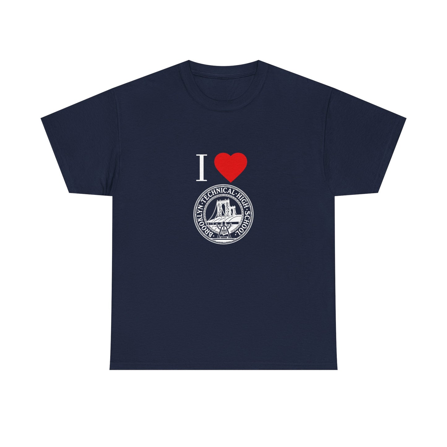 Boutique - I Love Brooklyn Tech Unisex Heavy Cotton T-shirt (Classic Logo)