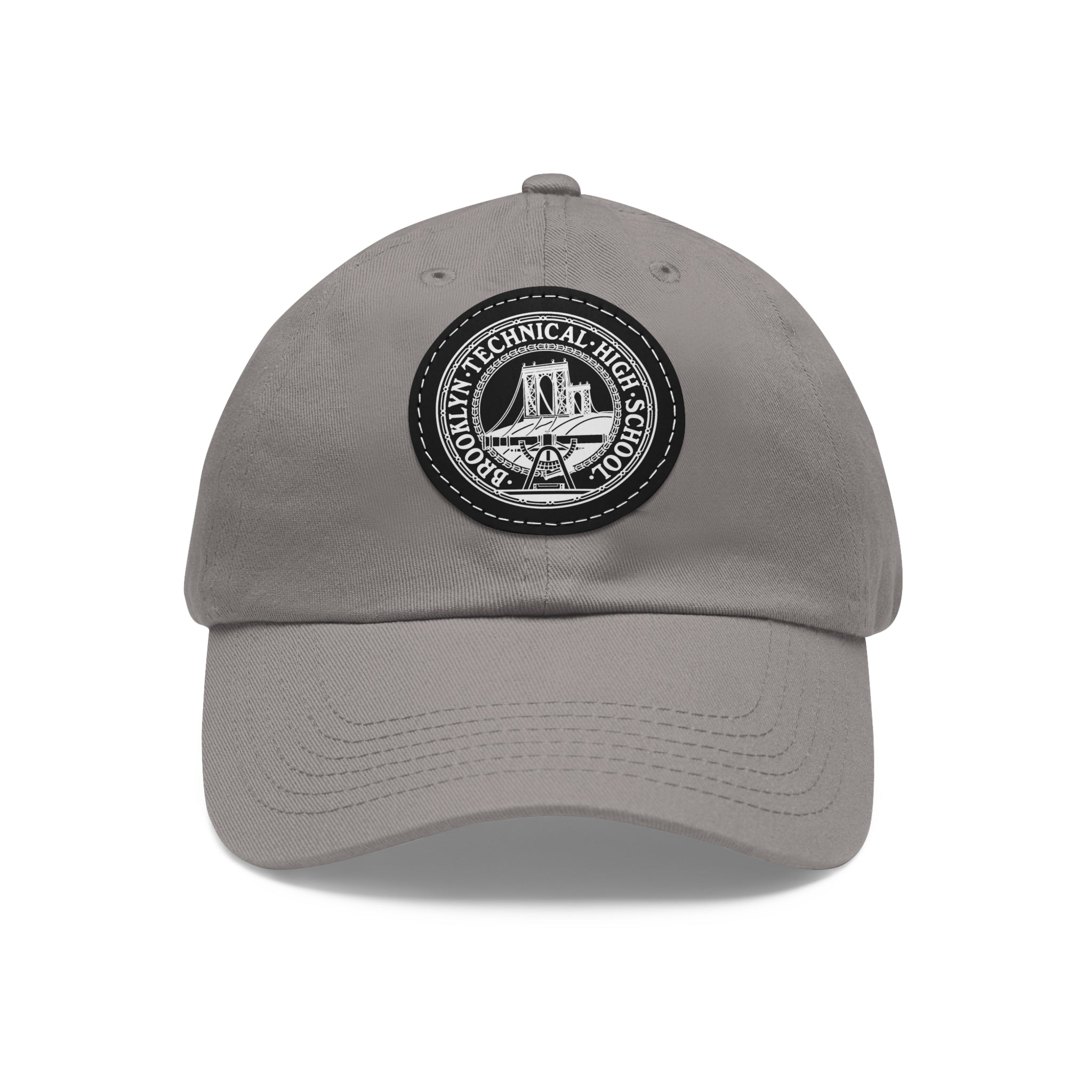 Classic Tech Logo - Hat with Leather Patch (Round) – Bklyn Tech Pride