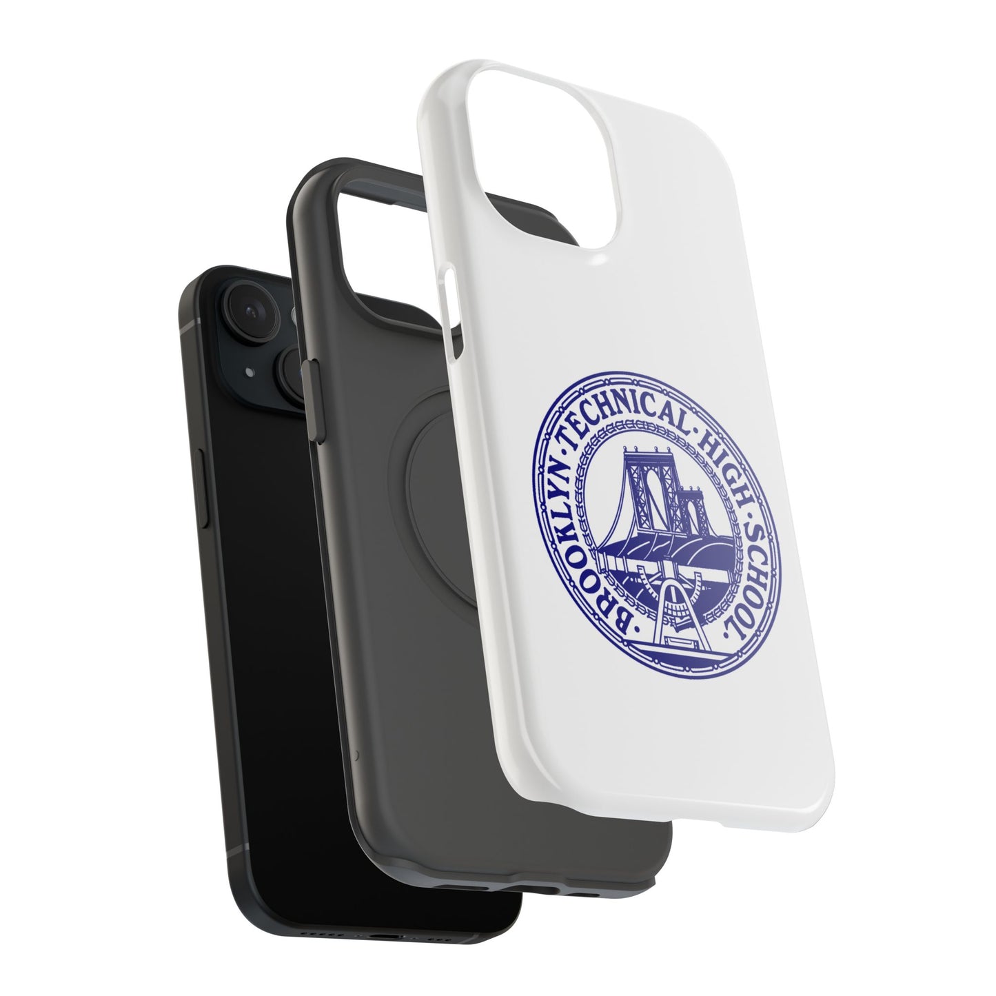 Classic Tech Seal - Impact-Resistant Phone Cases - Iphone Or Samsung - White
