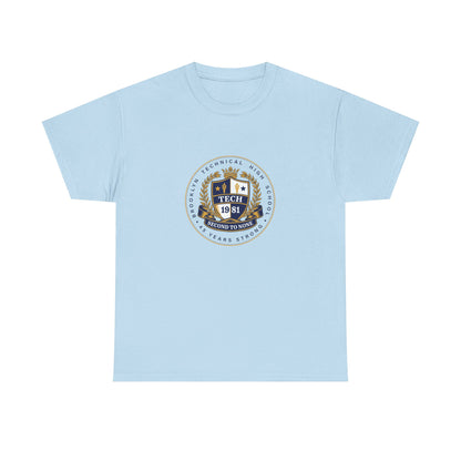 Class of 1981 45 Years Strong Men's Heavy Cotton T-Shirt - Navy Blue Logo