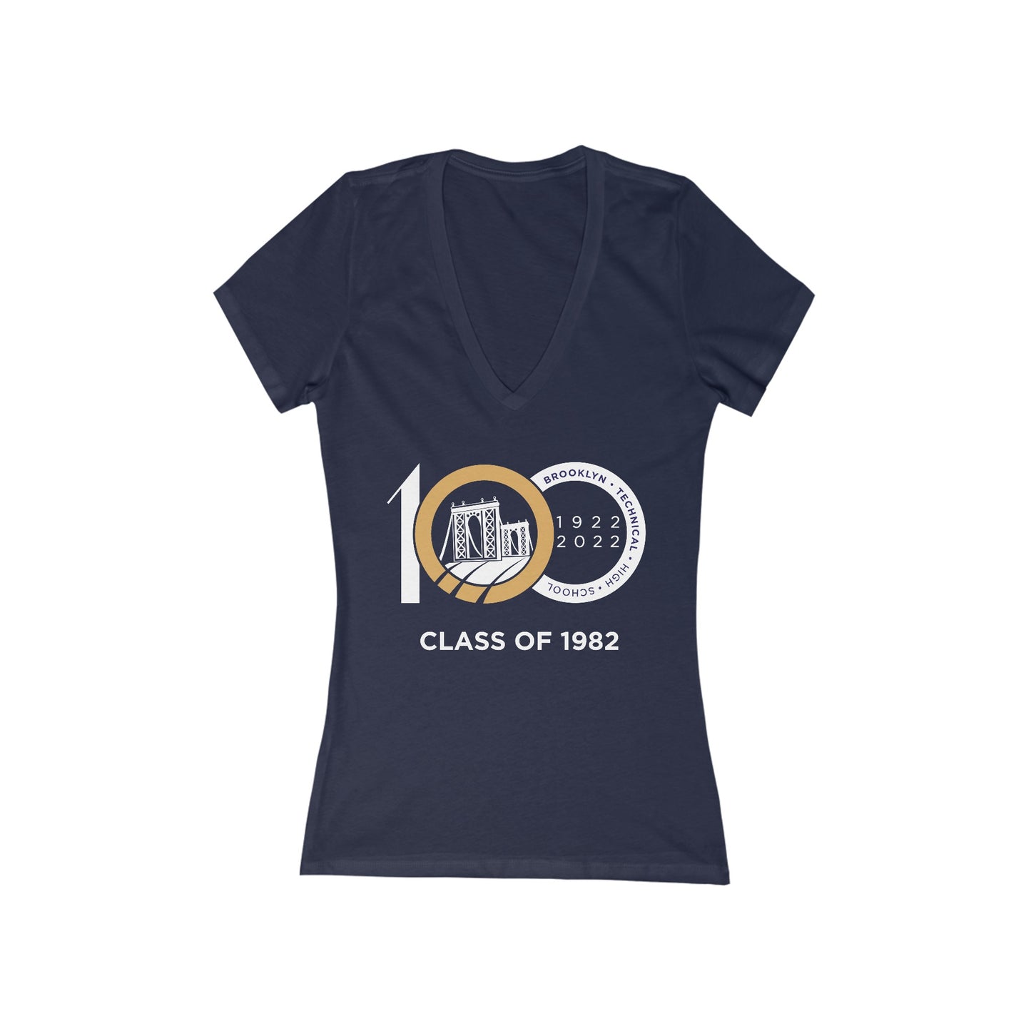 Centennial - Ladies Deep V-Neck T-Shirt - Class Of 1982