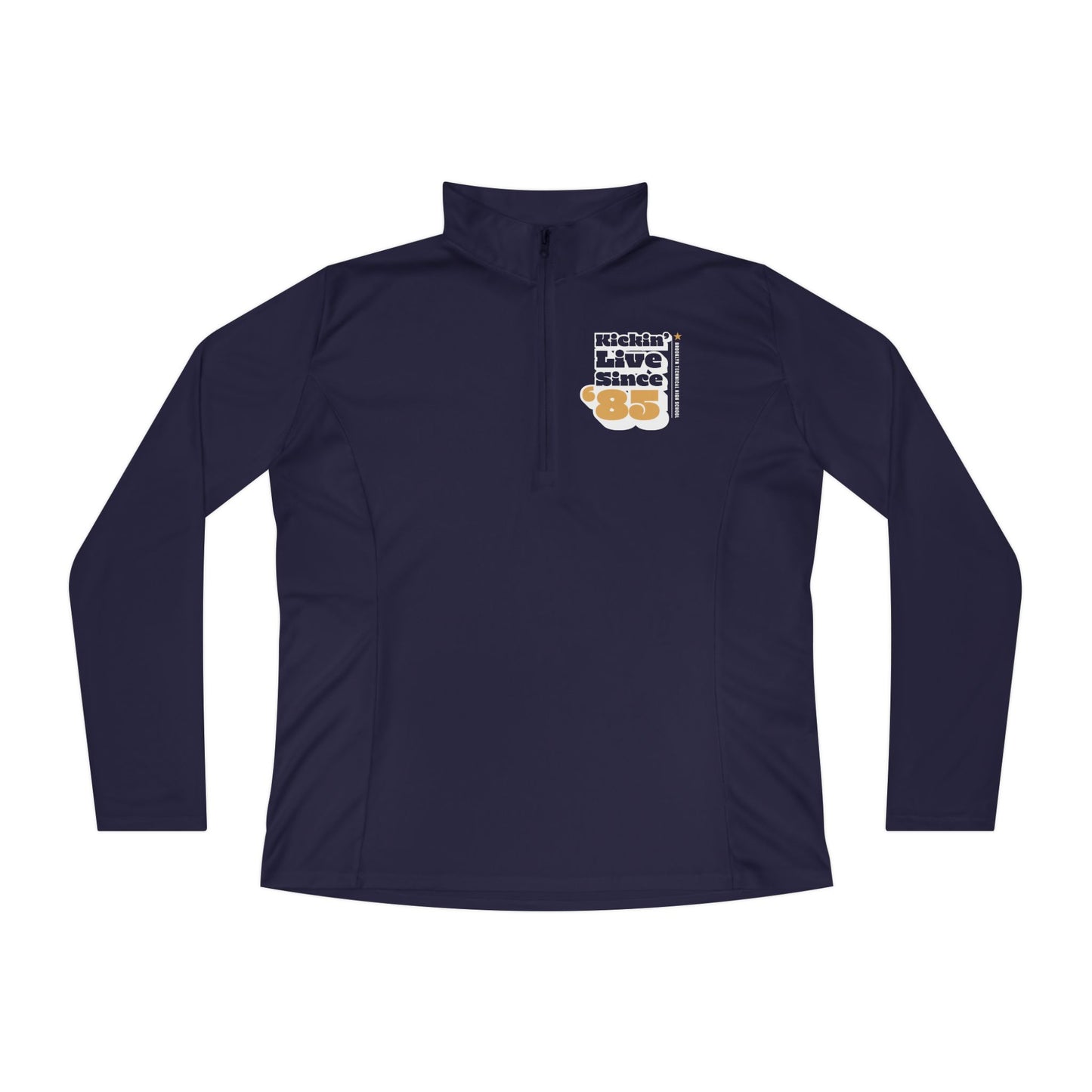 Class Of 1985 Commemorative Ladies Quarter-Zip Pullover - Kickin' Live Since '85