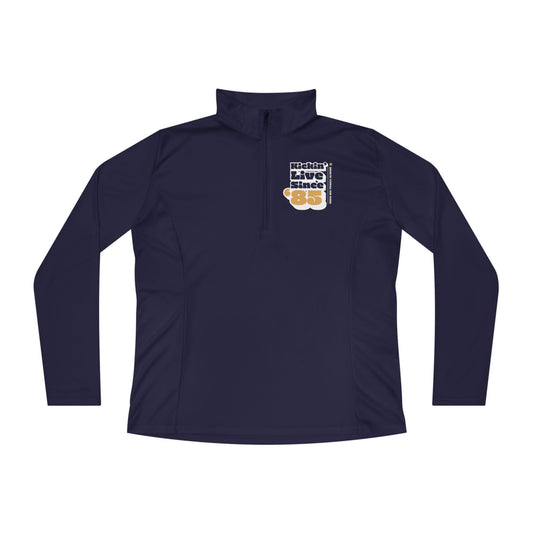 Class Of 1985 Commemorative Ladies Quarter-Zip Pullover - Kickin' Live Since '85