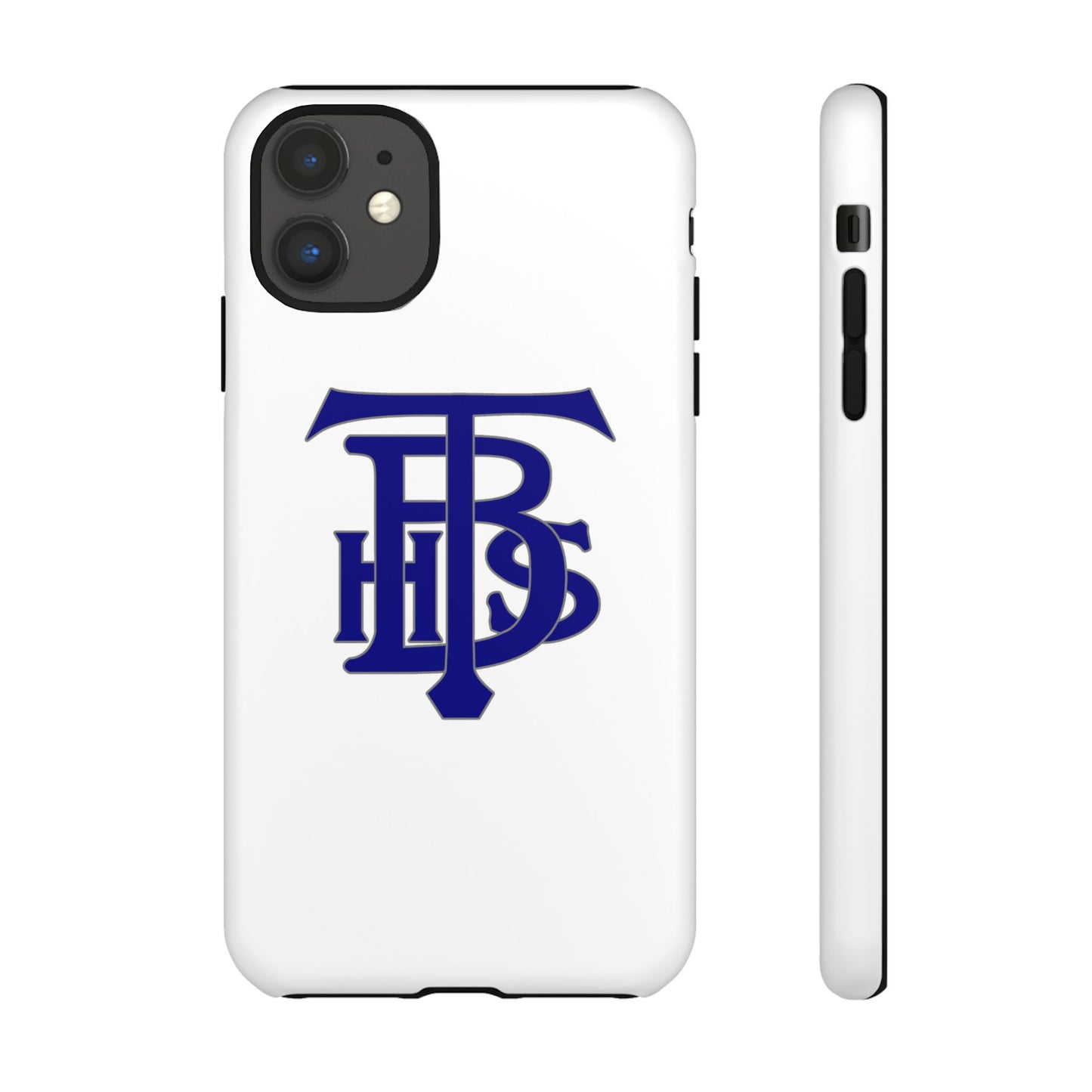 Stacked Logo - Tough Phone Cases - White