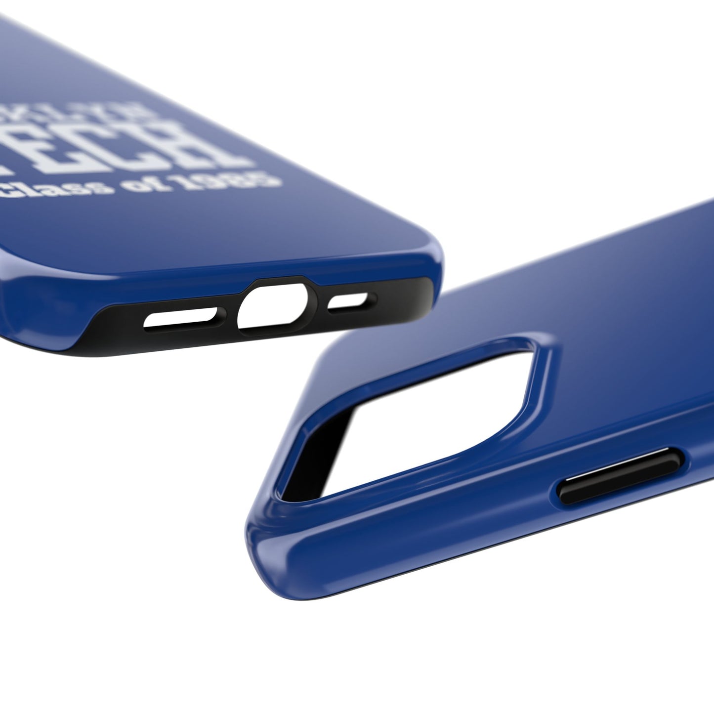 Brooklyn Tech Class Of 1985 Tough Phone Case - Navy-Blue With White Graphics