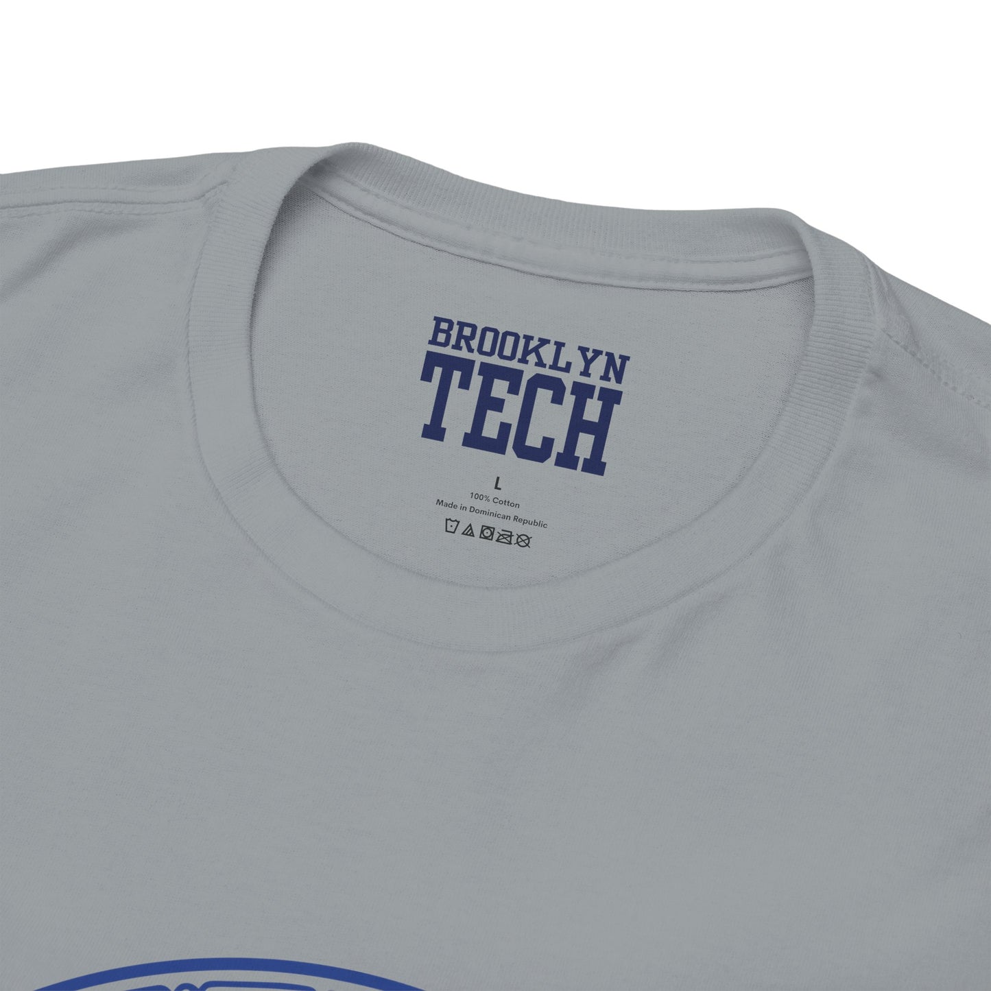 Classic Tech Logo - Blue Graphic - Men's Heavy Cotton T-Shirt