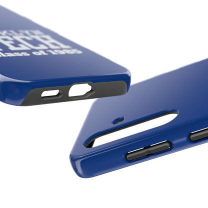Brooklyn Tech Class Of 1985 Tough Phone Case - Navy-Blue With White Graphics
