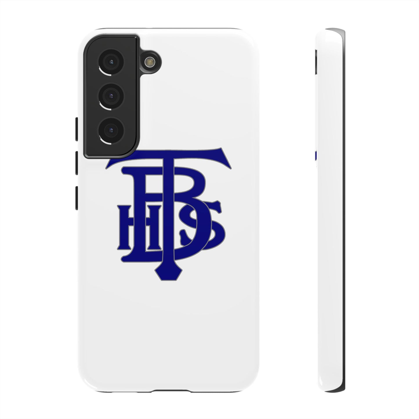 Stacked Logo - Tough Phone Cases - White