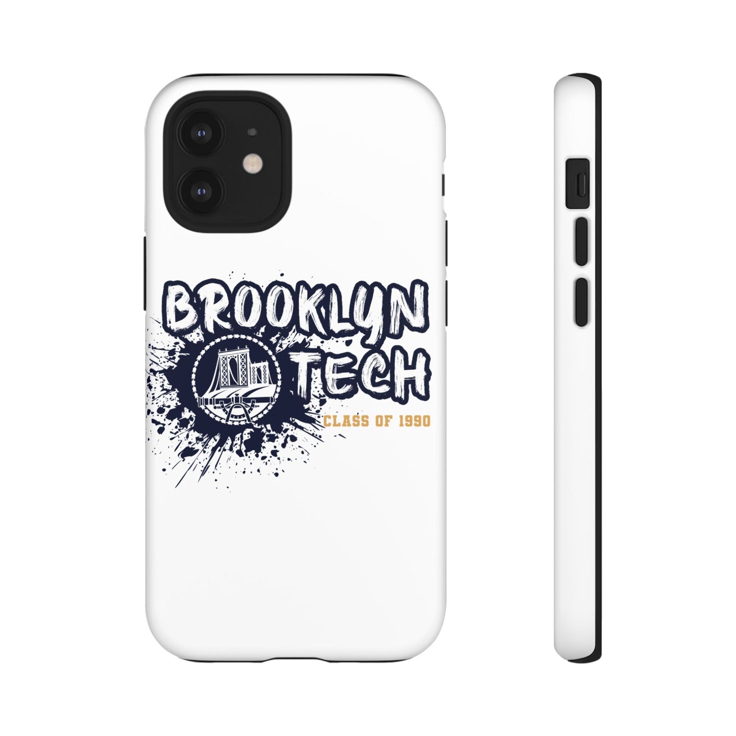 Class Of 1990 Commemorative Tough Cases - Apple & Samsung Only - Gold Font On White Background