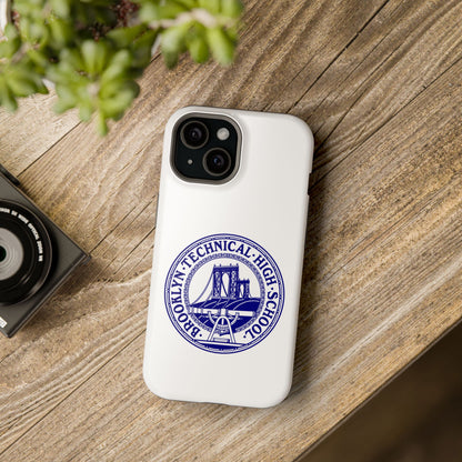 Classic Tech Seal - Impact-Resistant Phone Cases - Iphone Or Samsung - White