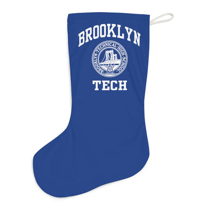 Brooklyn Tech Stacked Logo Santa Stocking