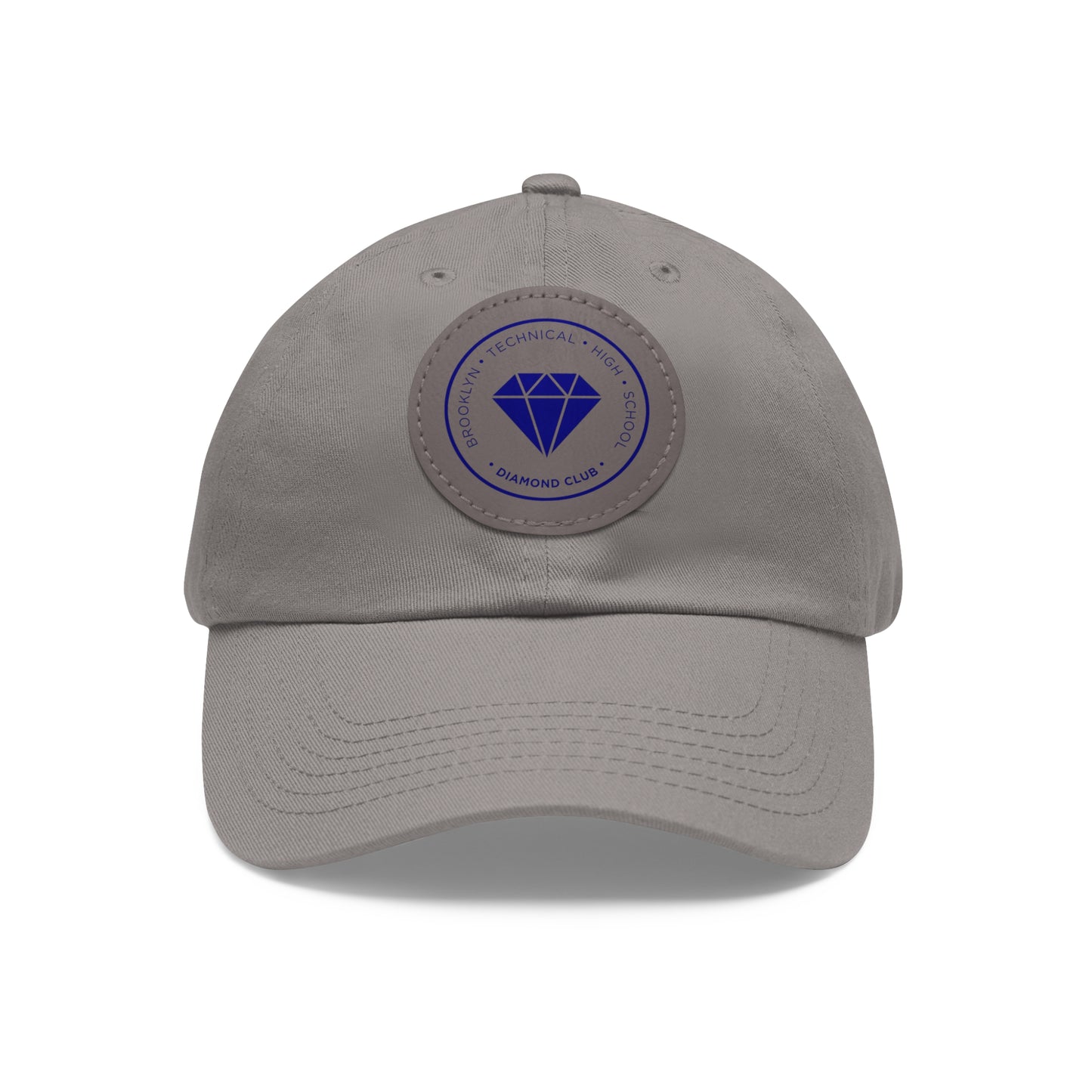 Diamond Club Logo - Hat With Circular Leather Patch - Navy