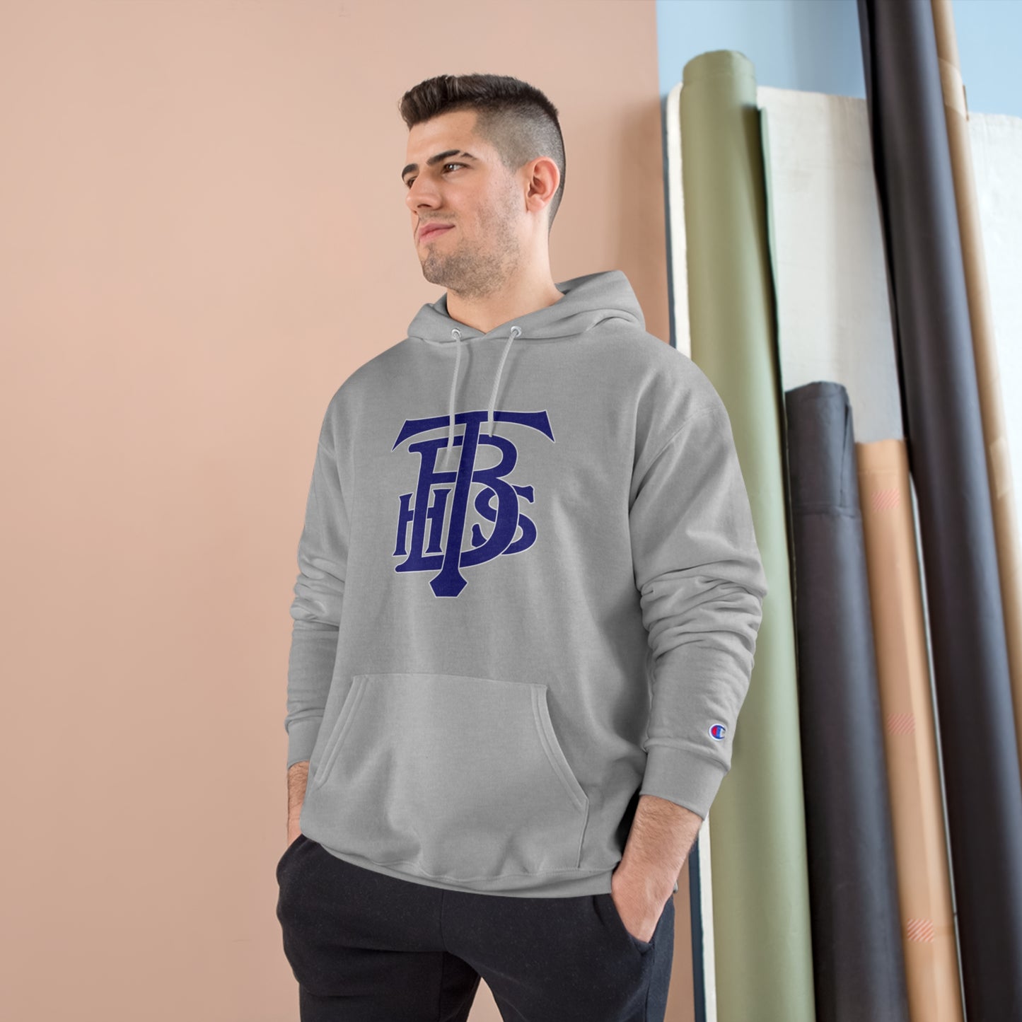 Stacked Logo - Champion Hoodie