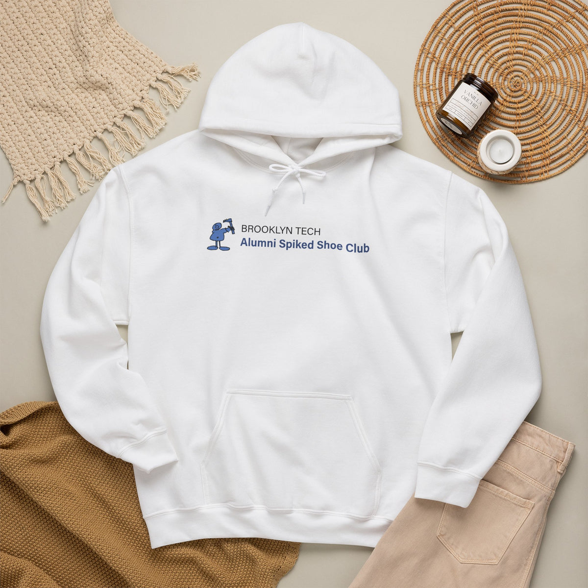 Brooklyn Tech Alumni Spiked Shoe Club Hoodie - Rectangular Logo