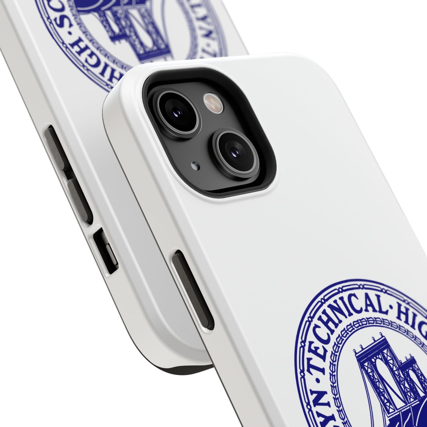 Classic Tech Seal - Impact-Resistant Phone Cases - Iphone Or Samsung - White