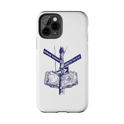 Dekalb Ave & Brooklyn Tech Place - Tough Phone Cases - White