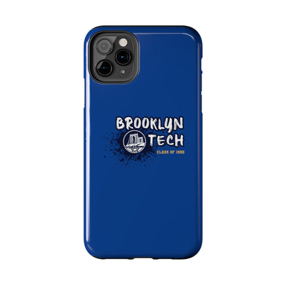 Class Of 1990 Commemorative Tough Phone Cases - Gold Font With Dark Blue Background