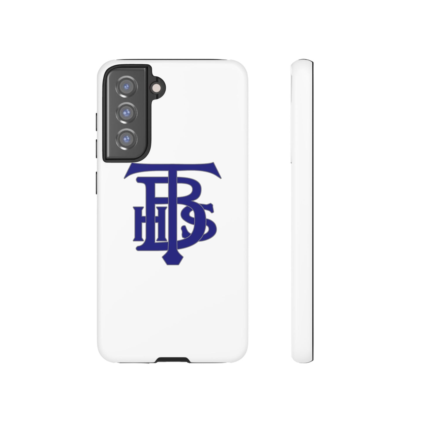 Stacked Logo - Tough Phone Cases - White